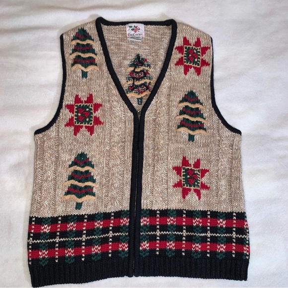 Nutcracker Sweaters - Vintage Nutcracker Christmas Sweater Vest 90’s Size Small